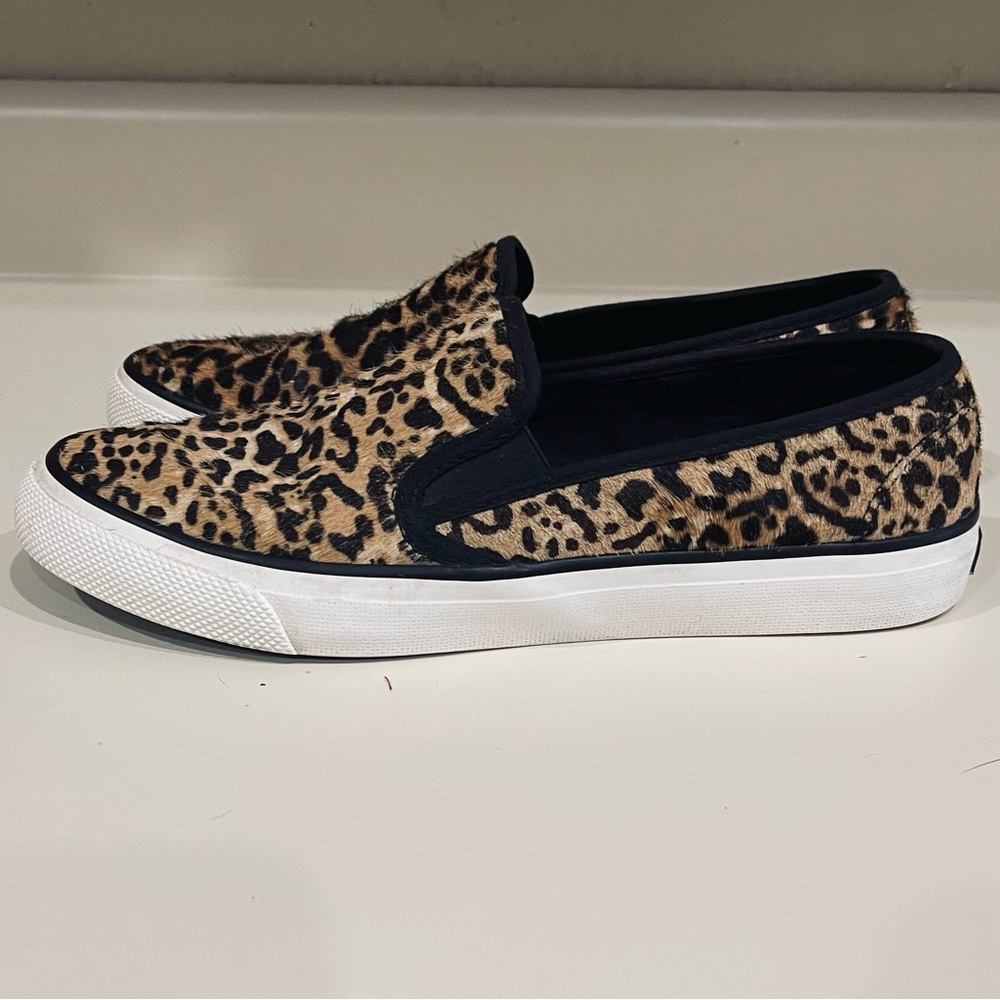 Womens Sperry Leopard Slip On - Size 9